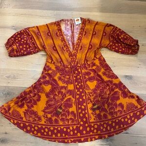 FARM rio for Anthropologie sun vacation dress XXS